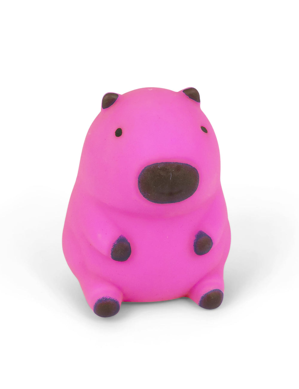Variante rose de la balle squishy capybara anti-stress