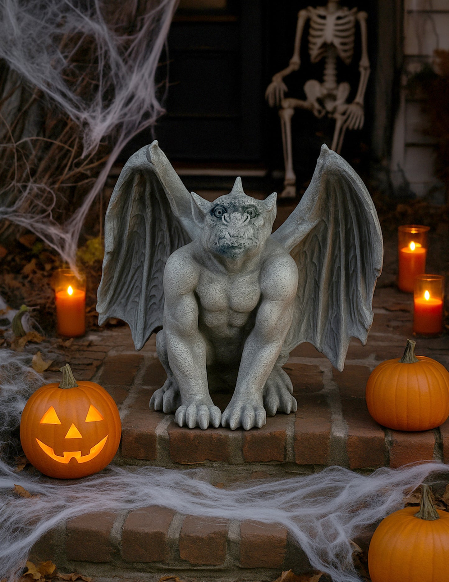 Socha chrliča z oxidu horečnatého, 54 cm