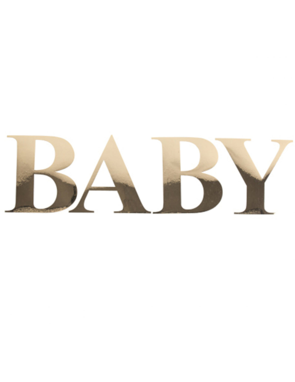 Stickers baby pour baby shower dorées