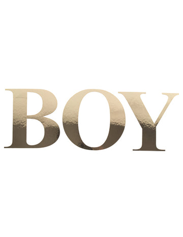 Nálepky pre chlapcov so zlatými písmenami, 15 cm na detskú oslavu