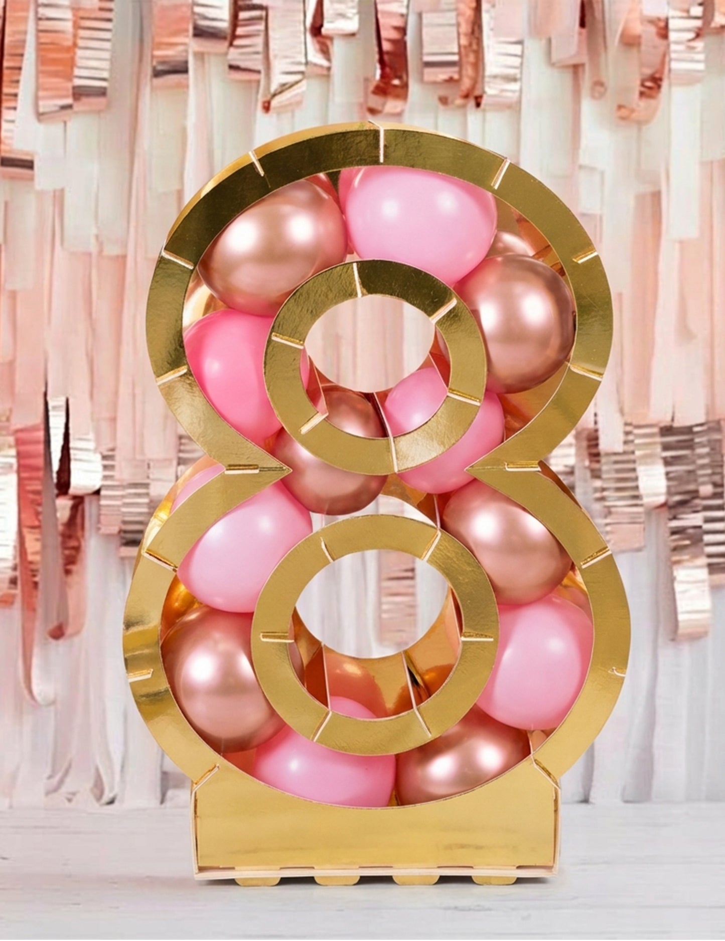 Štruktúra zlatého čísla pre balóny 64 cm kartón