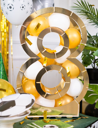 Štruktúra zlatého čísla pre balóny 64 cm kartón