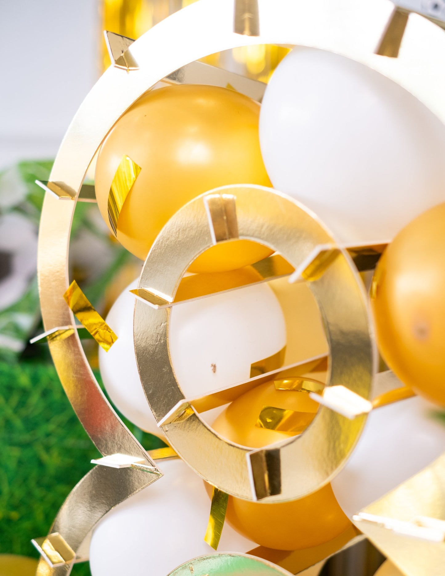 Štruktúra zlatého čísla pre balóny 64 cm kartón