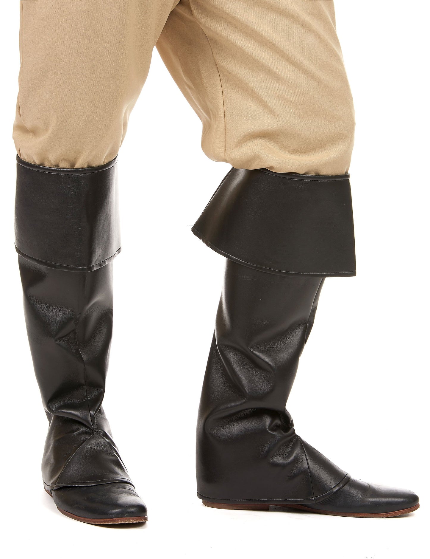 Sur-bottes pour adulte noires en simili cuir