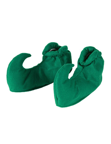 Zelené elfské návleky na topánky pre dospelých s ohnutou špičkou