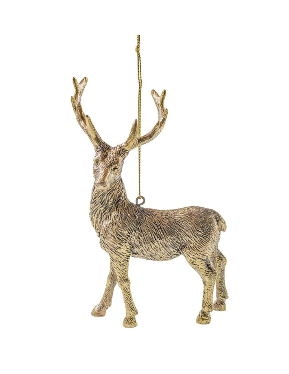 Vue de profil de la suspension pour sapin cerf