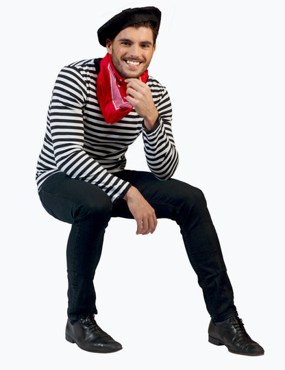 Tričko s dospelými mime s dlhým rukávom