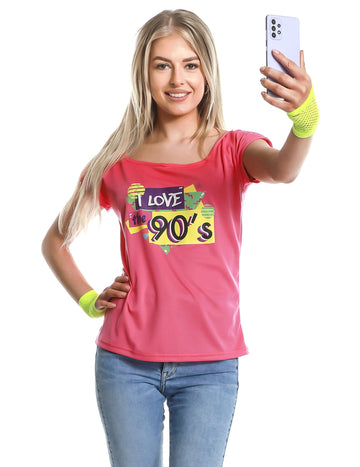 Milujem tričko Rose Woman z 90. rokov
