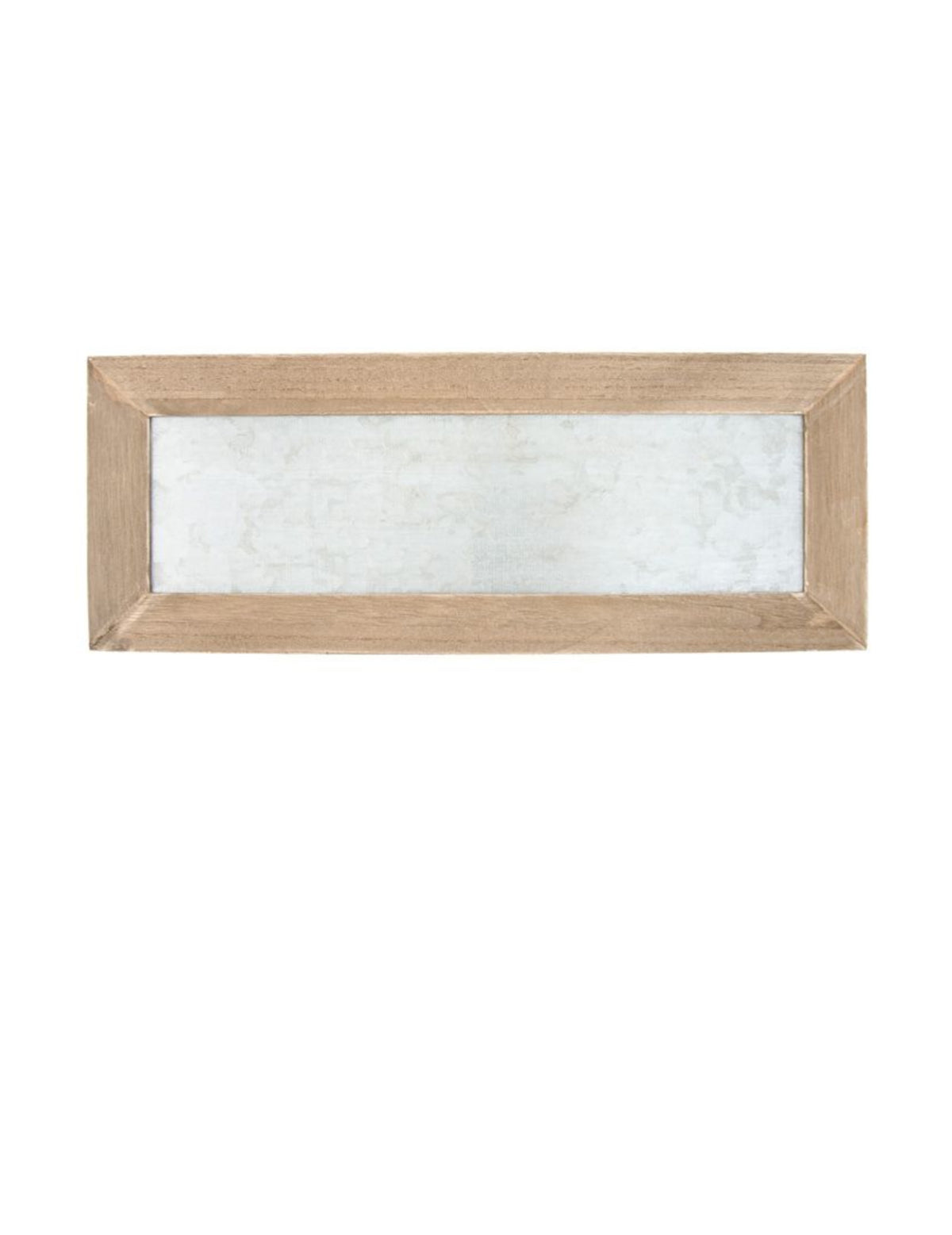 Tableau en bois et zinc pour aimants vintage beige et gris