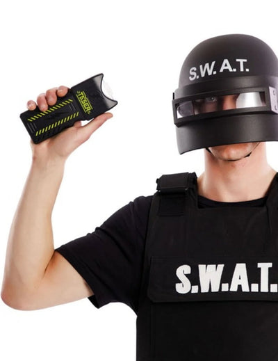 Taser factice de SWAT pour adulte noir et jaune
