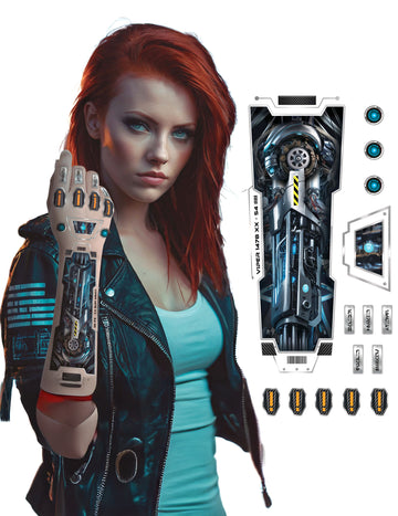 Futuristické tetovanie robotického ramena