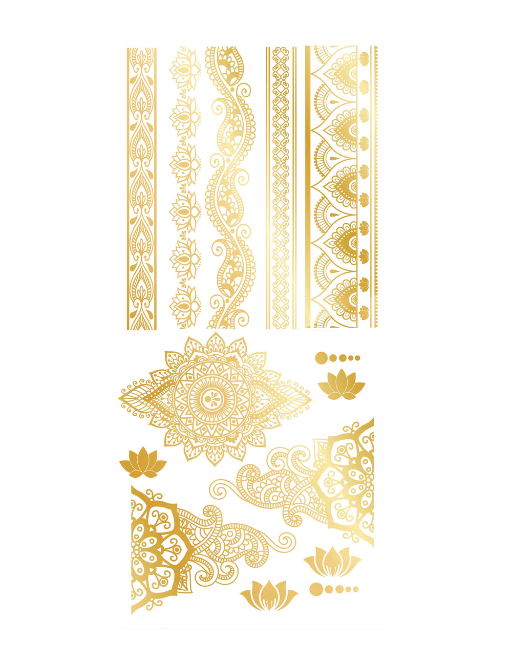 Planche de motifs des tatouages orientaux pour adulte