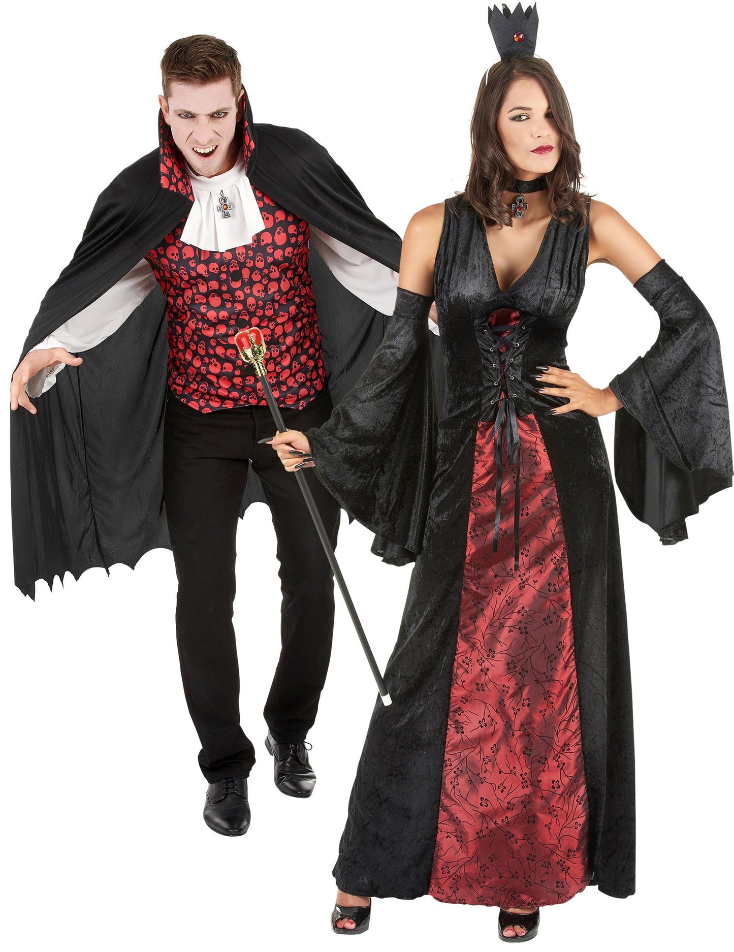 Mäjstetný párty kostým upíra na Halloween pre dospelých
