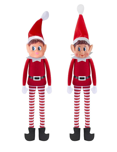 Duo škodoradostných vianočných škriatkov Elvie a Elfie