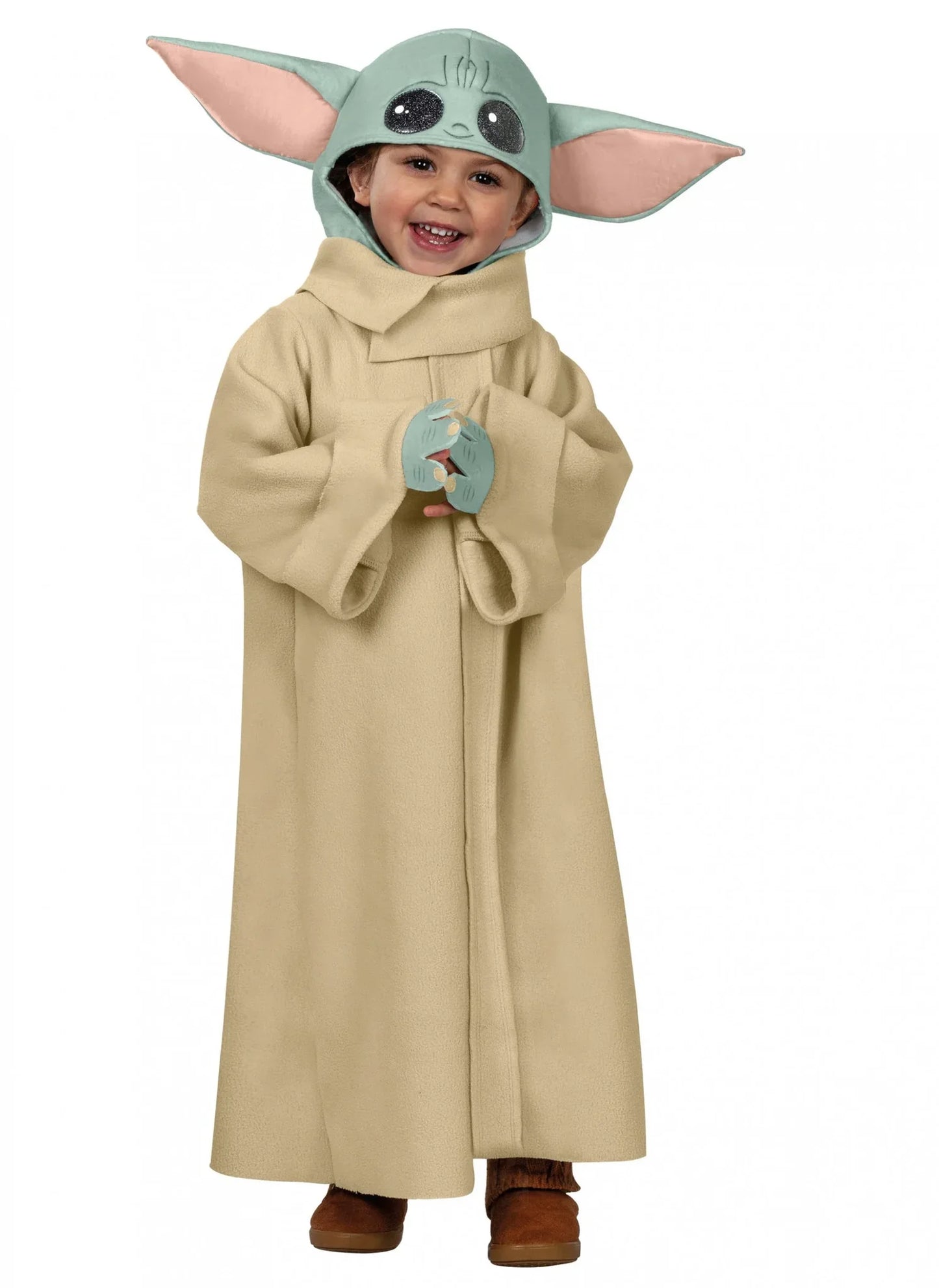 Déguisement de couple The Mandalorian et bébé Yoda™ Star Wars™ enfants