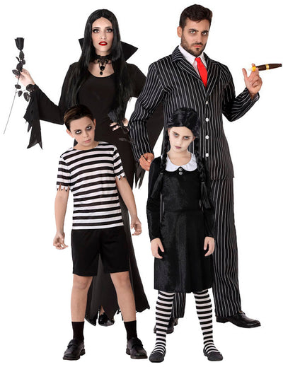 Rodinný gotický halloweensky kostým