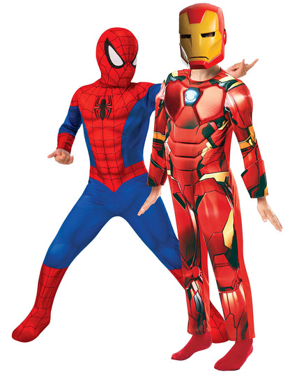 Detský kostým pre pár Spiderman™ a Iron Man™
