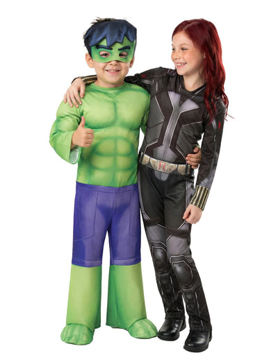 Detský kostým pre pár Black Widow™ a Hulk™