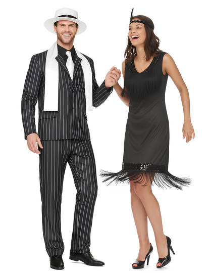 Kostým pre dospelých čiernych párov z 20. rokov 20. storočia