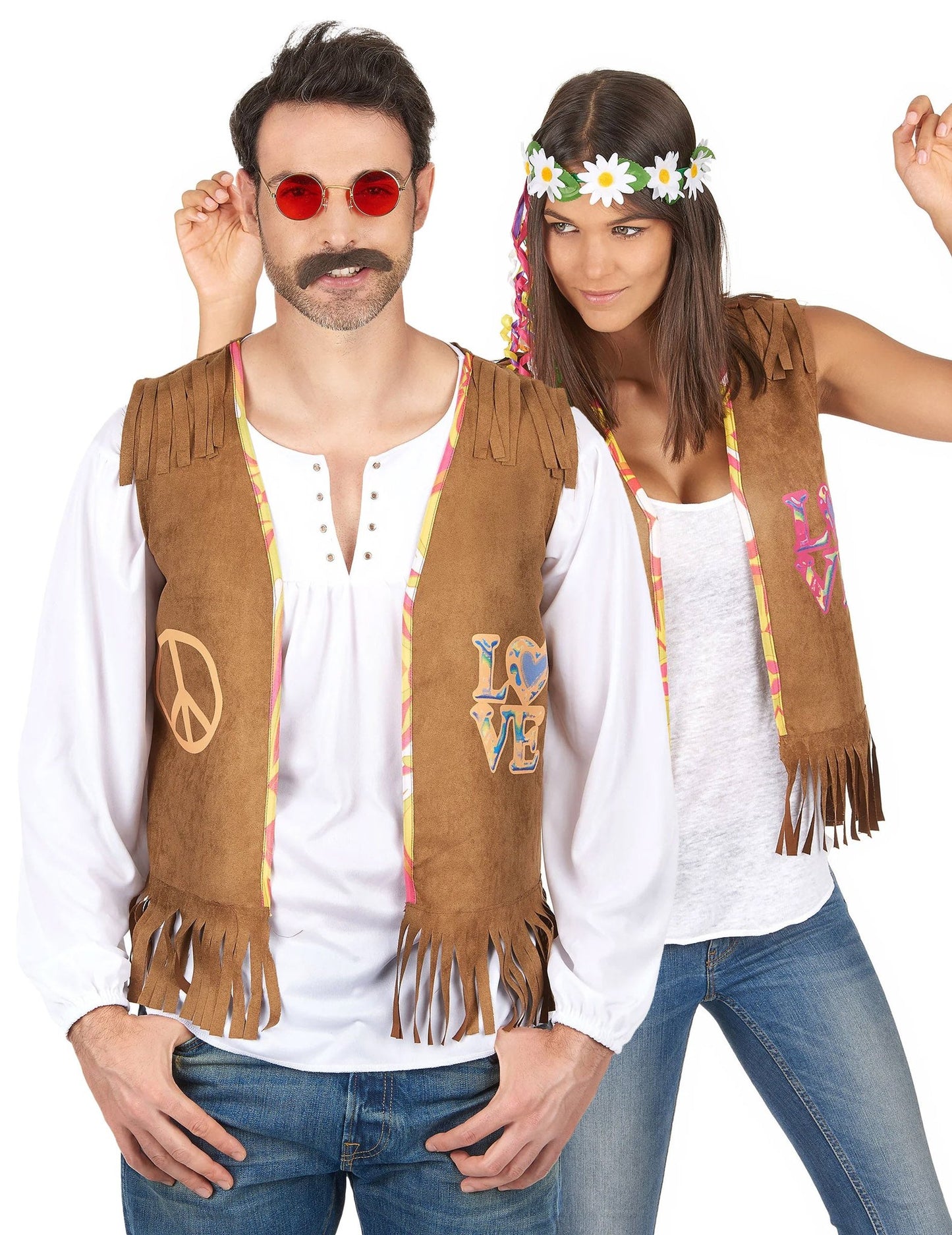Párový hippie kostým s vestou