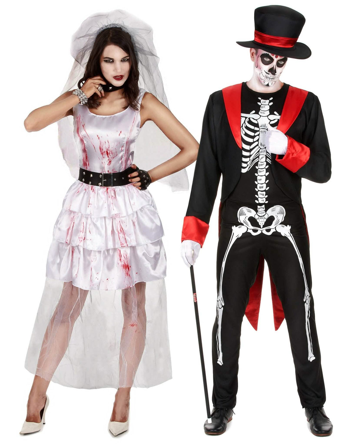 Gothický halloweensky kostým manželského páru