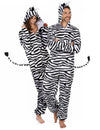 Párový kostým zebra pre dospelých