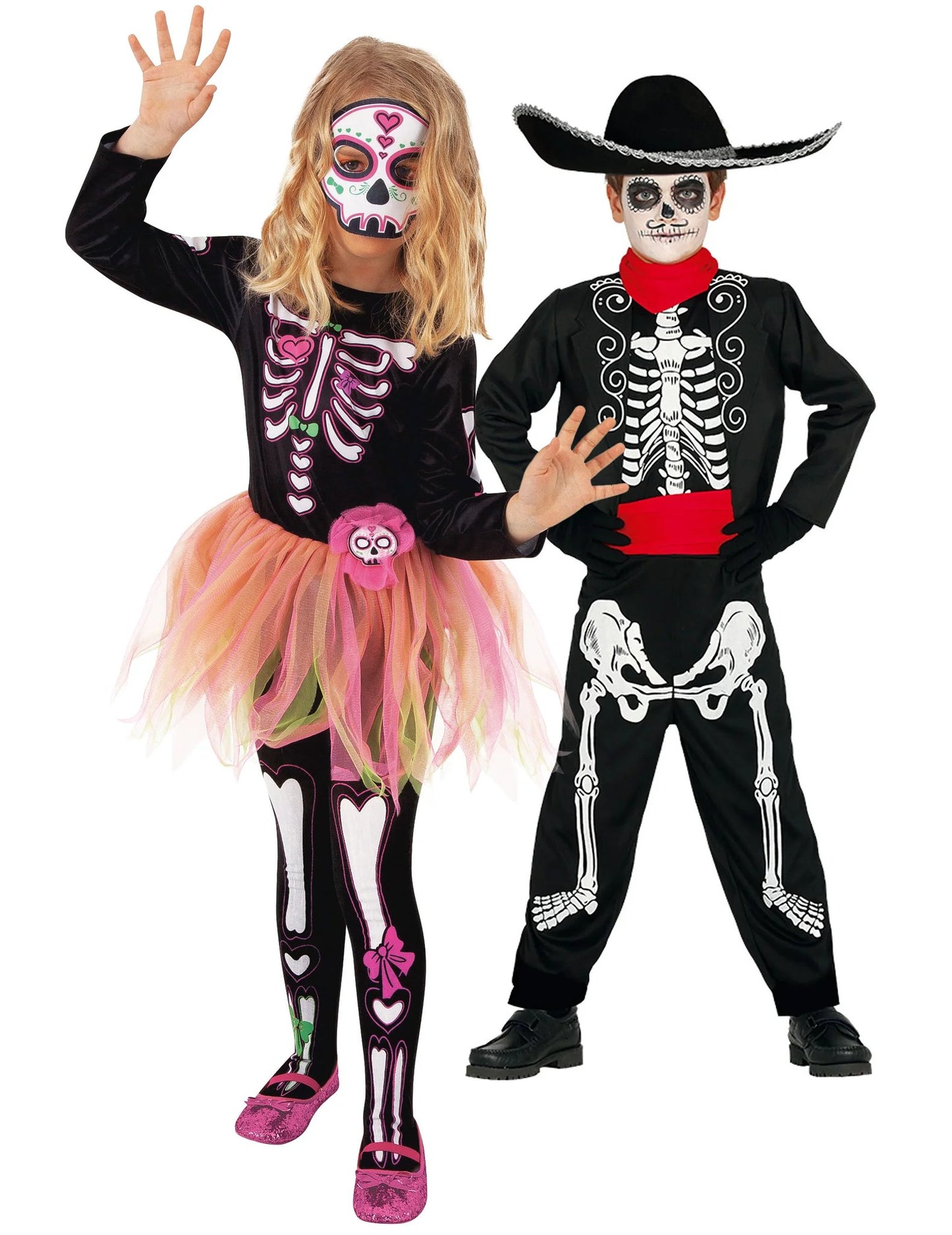 Detský párový kostým Día de los Muertos