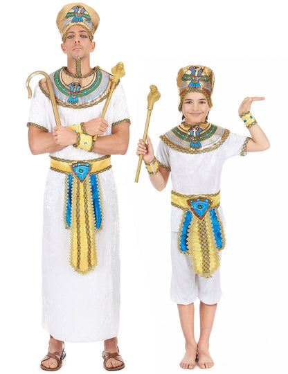 Egyptský kostým pre pár otec a syn