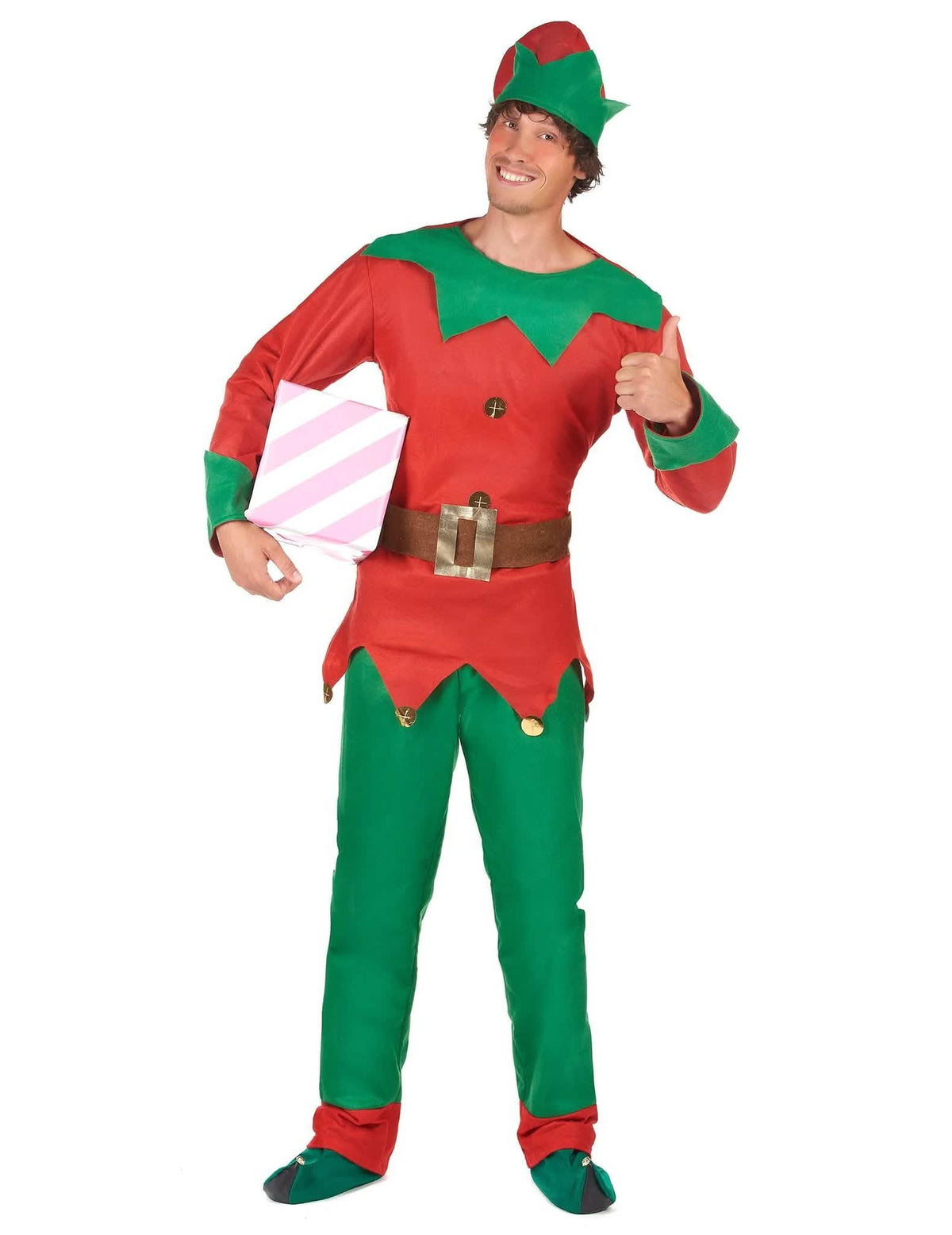 Párový vianočný kostým elfov pre dospelých