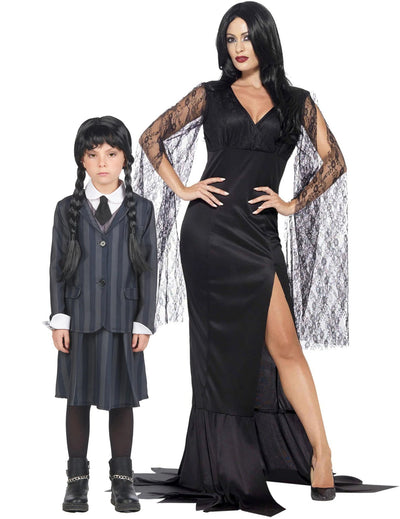 Párový kostým morbídnej rodiny mama a dcéra Halloween