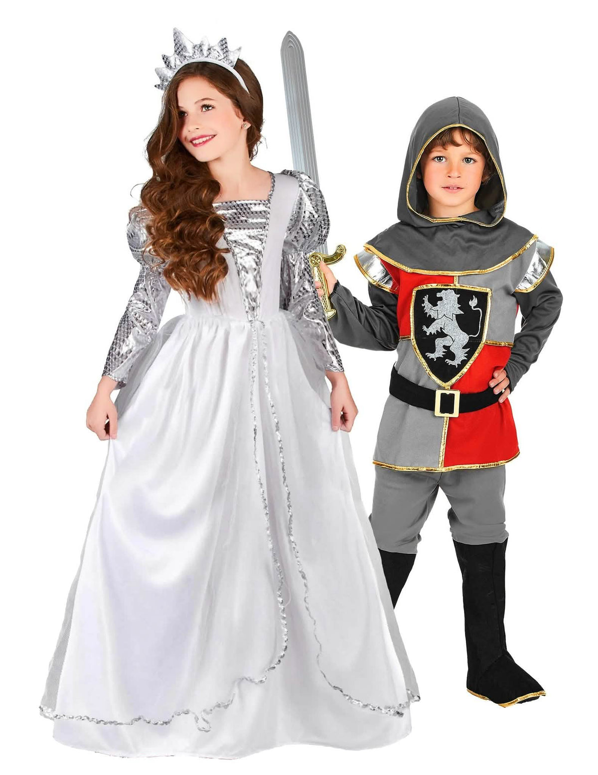 Pár kostým rytier a princezná s detským tylom