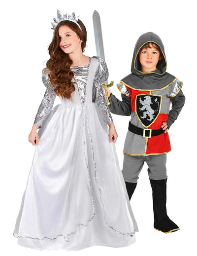 Pár kostým rytier a princezná s detským tylom