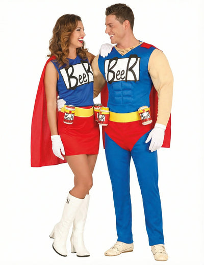 Párový kostým Beerman a Beerwoman pre dospelých