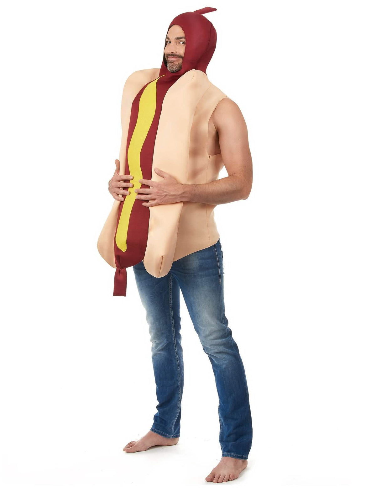 Párový kostým hot dog a kečup pre dospelých