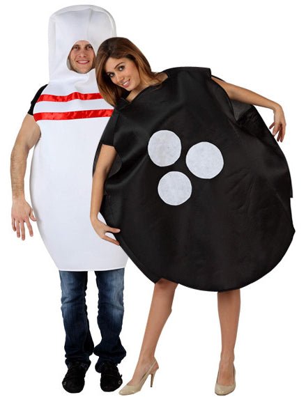 Párový kostým kužel a bowlingová guľa