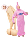 Humorný kostým penis a prezervatív pre dospelých