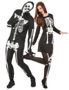 Párikový kostým kostlivcov na Halloween pre dospelých