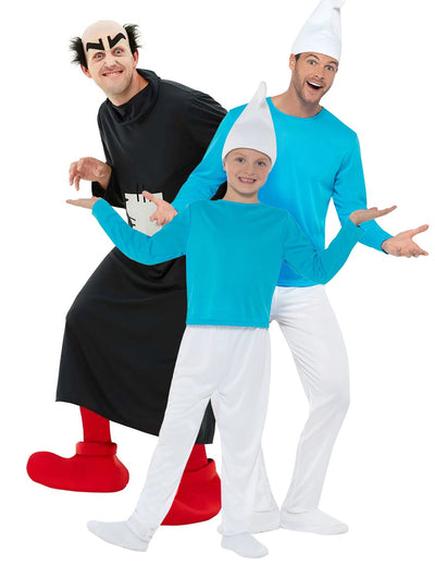 Skupinový kostým Gargamel a Šmolkovia™ pre dospelých