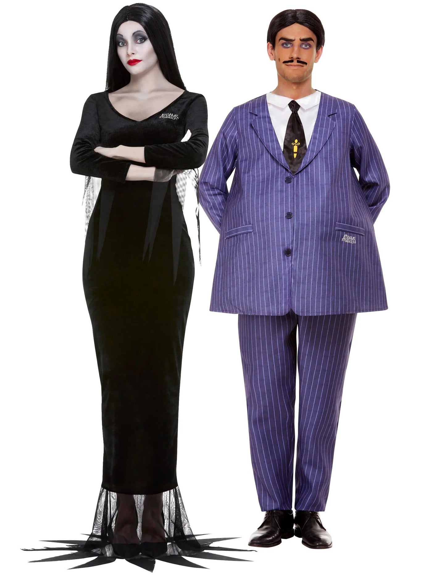 Párový kostým Morticia a Gomez Rodina Addamsovcov ™ pre dospelých