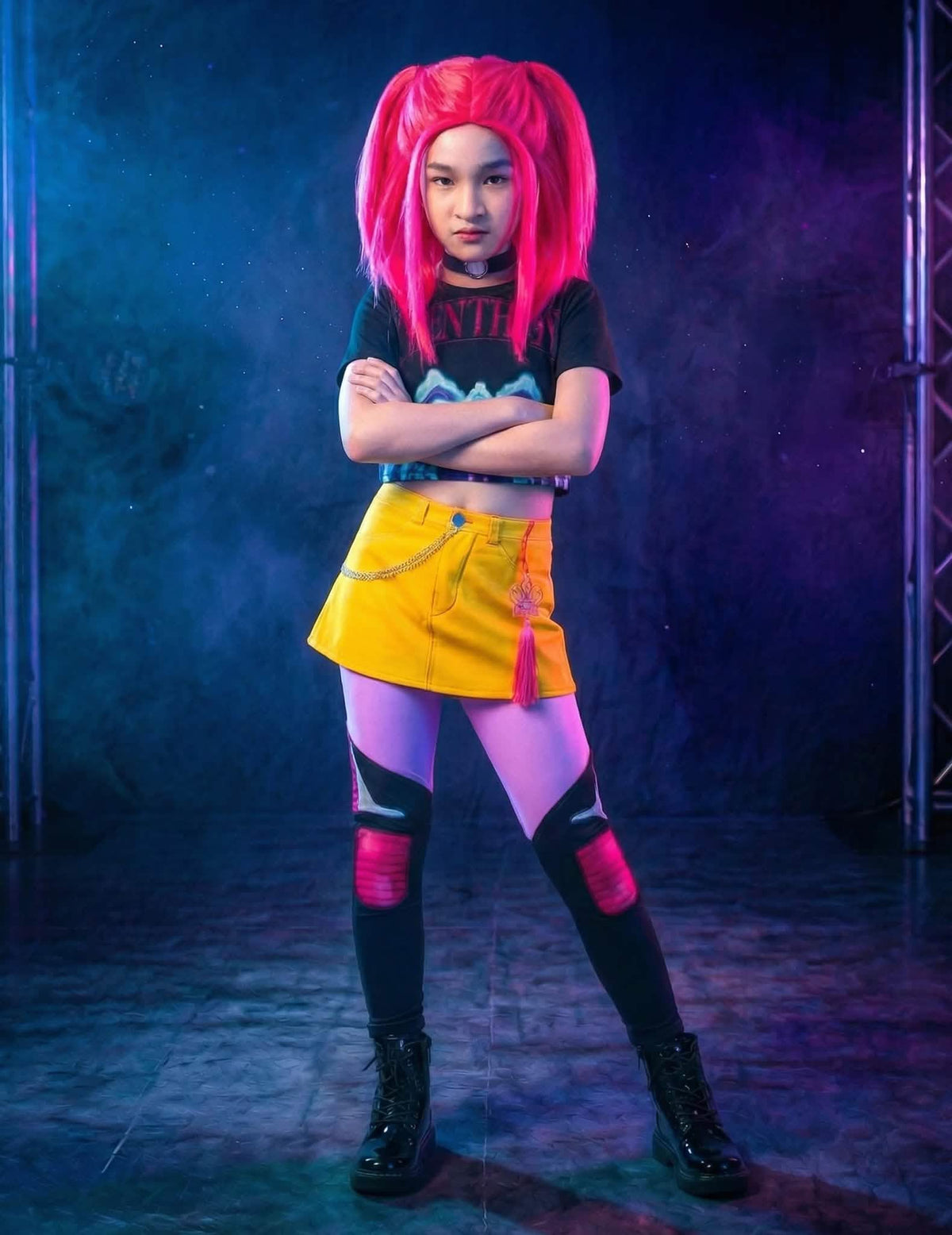 Súprava kostýmu a parochne Mira Kpop Demon Hunter™ pre dievča