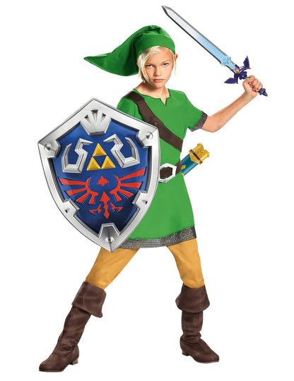 Súprava na kostým Link Zelda™ so štítom a mečom pre deti