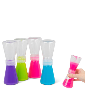 tekutý sliz v tvare presýpacích hodín