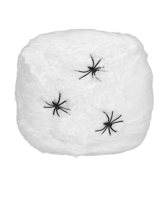 Biela pavučina s pavúkmi 20 g Halloween