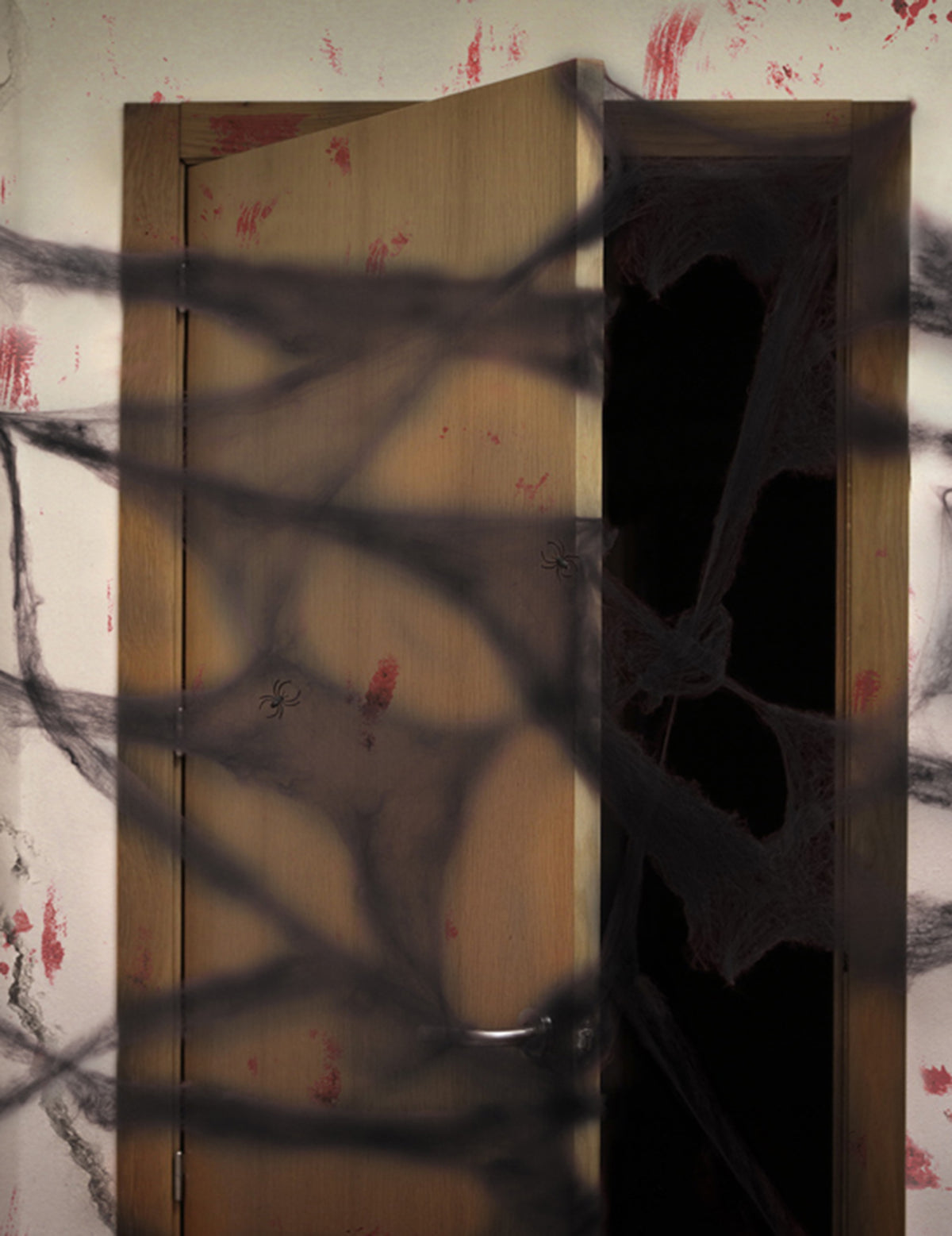 Čierna pavučina s pavúkmi 20 g Halloween