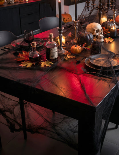 Čierna pavučina s pavúkmi 20 g Halloween
