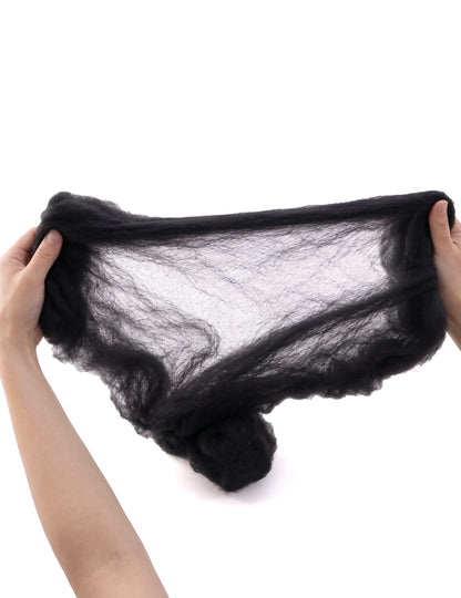Toile d'araignée noire luxe 60 g