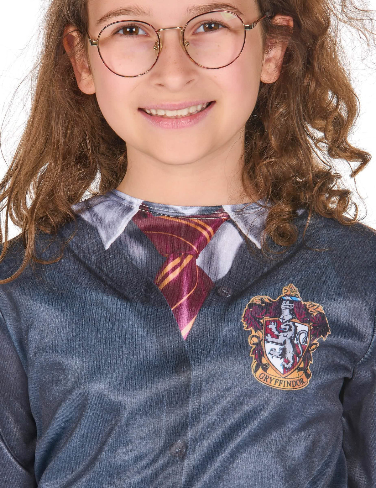 Detail na erb a kravatu topu so sukňou Chrabromil Harry Potter
