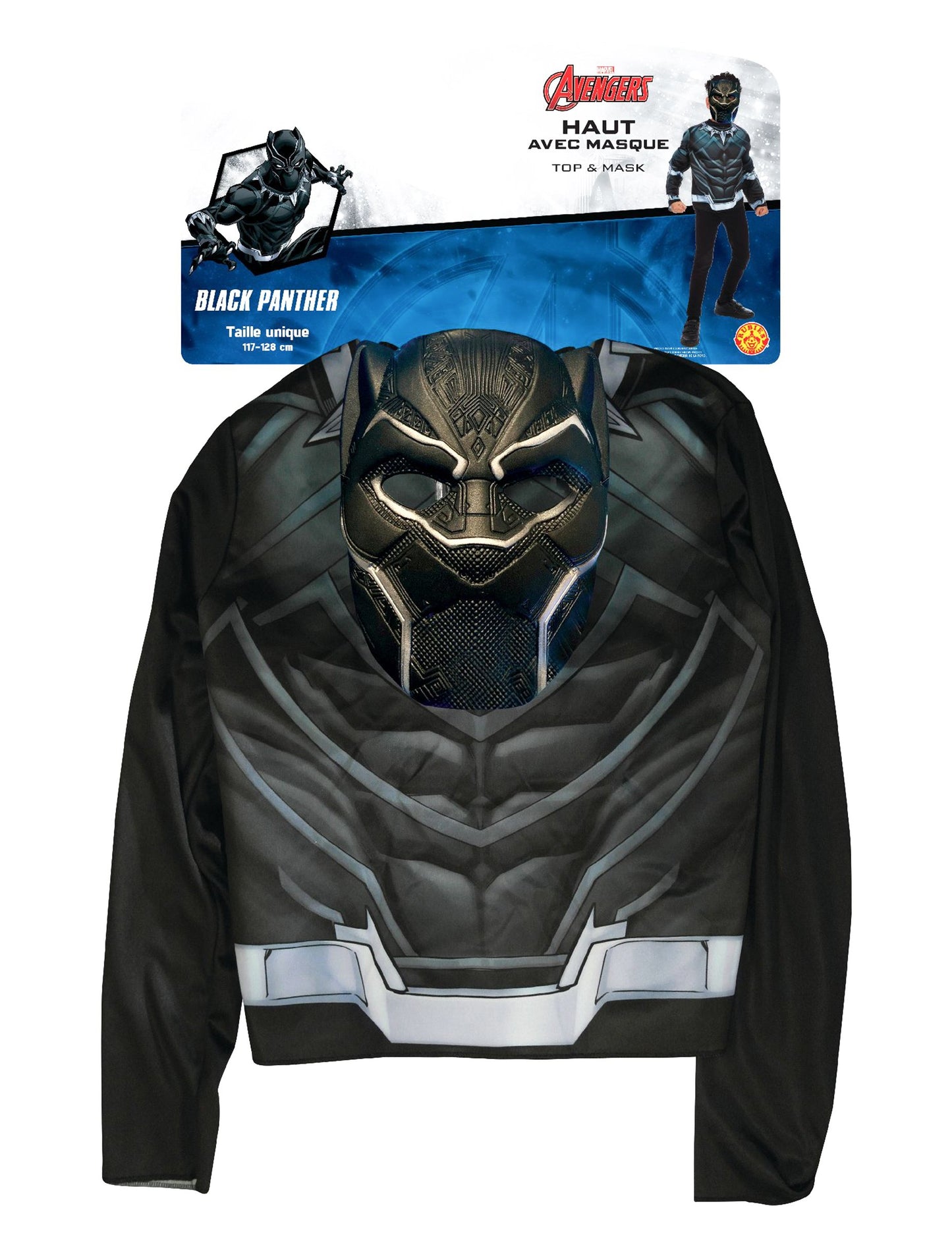 Vrch s čiernou maskou chlapca Panther