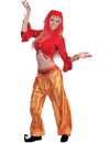 Top de danseuse pour femme rouge avec paillettes et voile