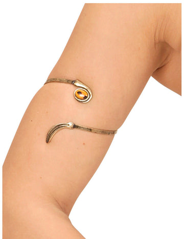 Tour de bras plume pour adulte doré